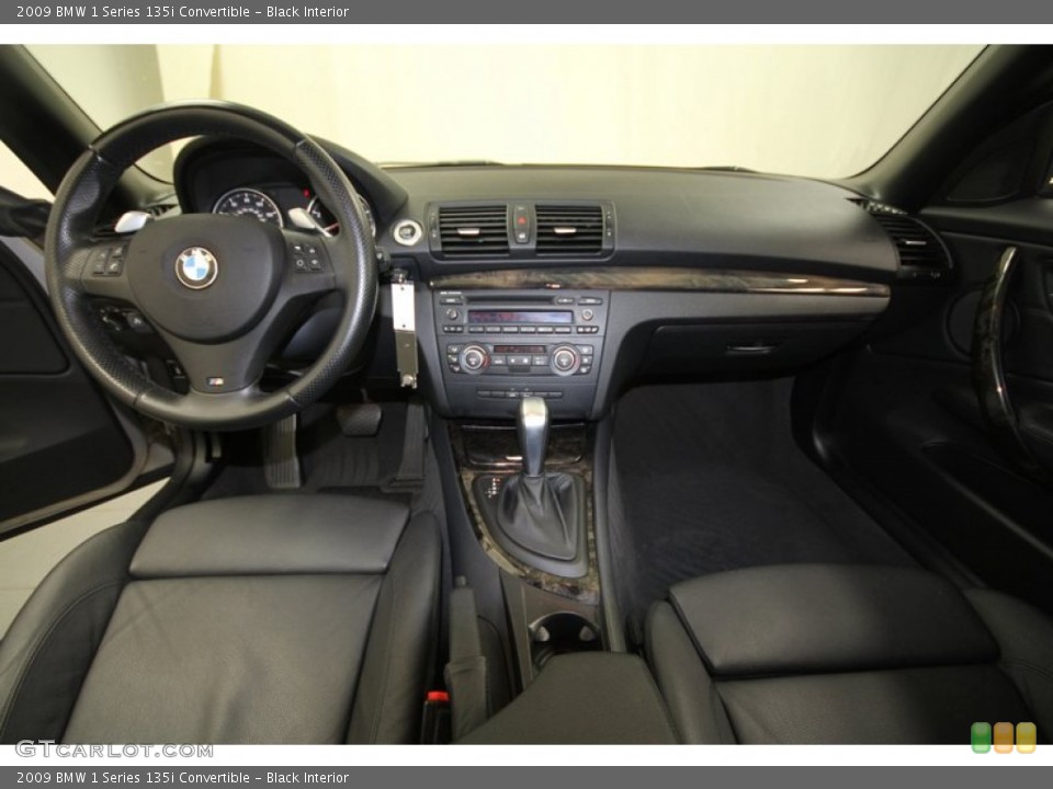 Black Interior Dashboard for the 2009 BMW 1 Series 135i Convertible #69870247