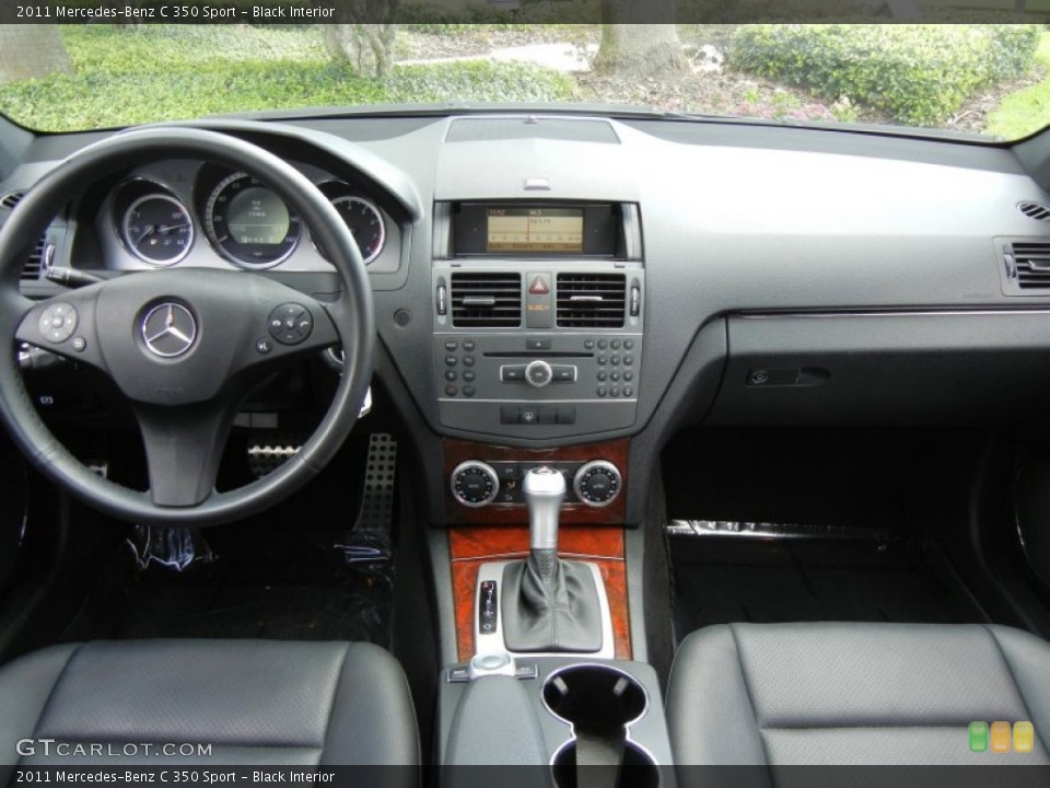 Black Interior Dashboard for the 2011 Mercedes-Benz C 350 Sport #69871516