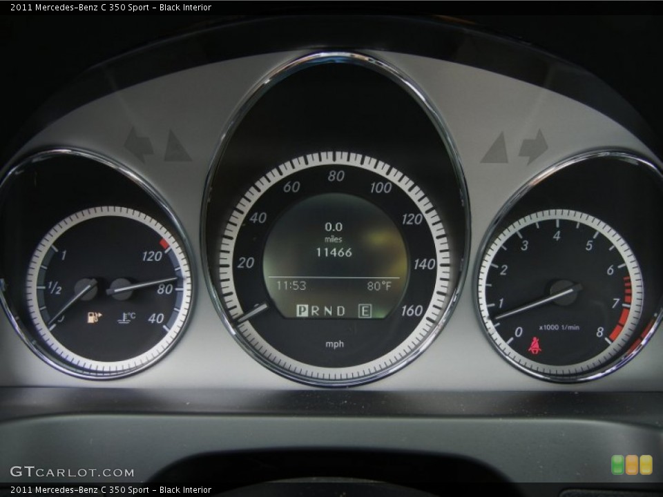 Black Interior Gauges for the 2011 Mercedes-Benz C 350 Sport #69871534