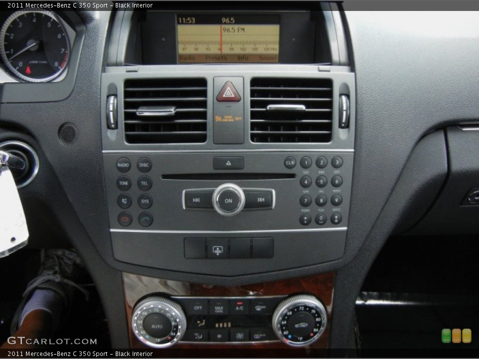 Black Interior Controls for the 2011 Mercedes-Benz C 350 Sport #69871544