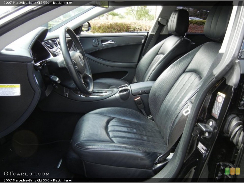 Black Interior Front Seat for the 2007 Mercedes-Benz CLS 550 #69872506