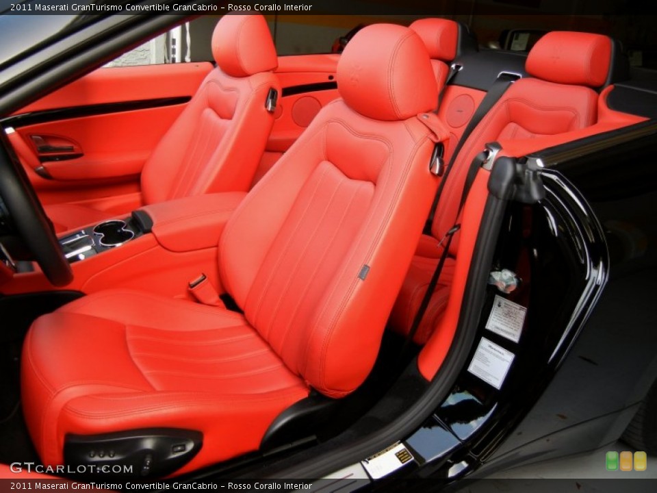 Rosso Corallo Interior Front Seat for the 2011 Maserati GranTurismo Convertible GranCabrio #69872515