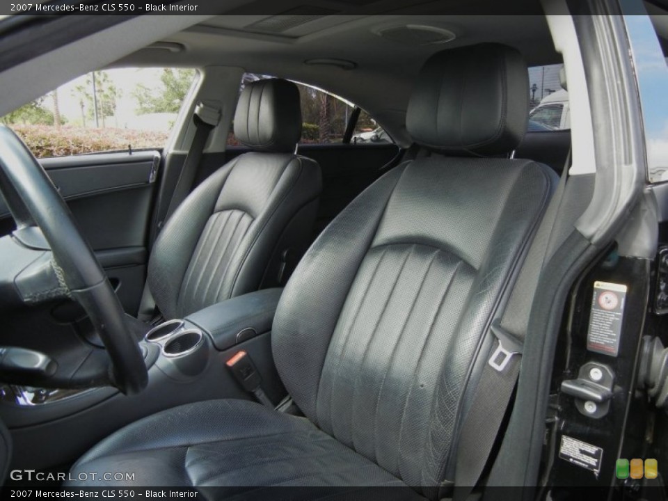 Black Interior Front Seat for the 2007 Mercedes-Benz CLS 550 #69872518