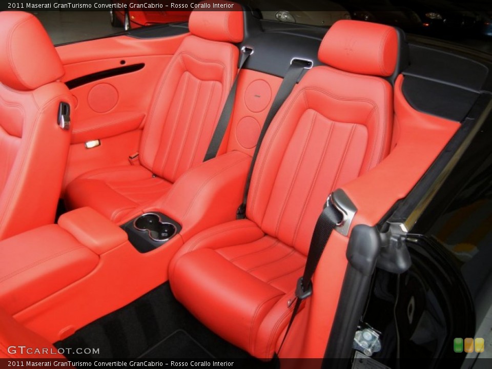 Rosso Corallo Interior Rear Seat for the 2011 Maserati GranTurismo Convertible GranCabrio #69872524