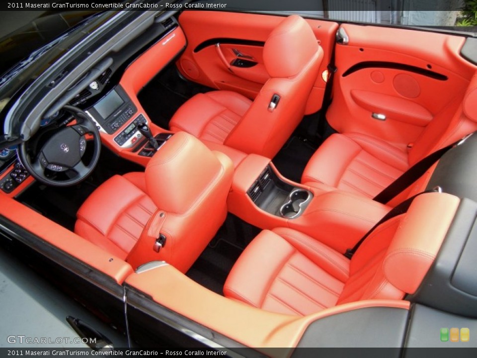 Rosso Corallo Interior Photo for the 2011 Maserati GranTurismo Convertible GranCabrio #69872533