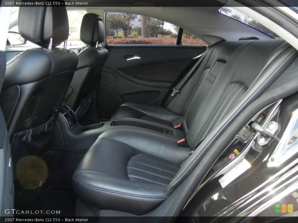 Black Interior Rear Seat for the 2007 Mercedes-Benz CLS 550 #69872536
