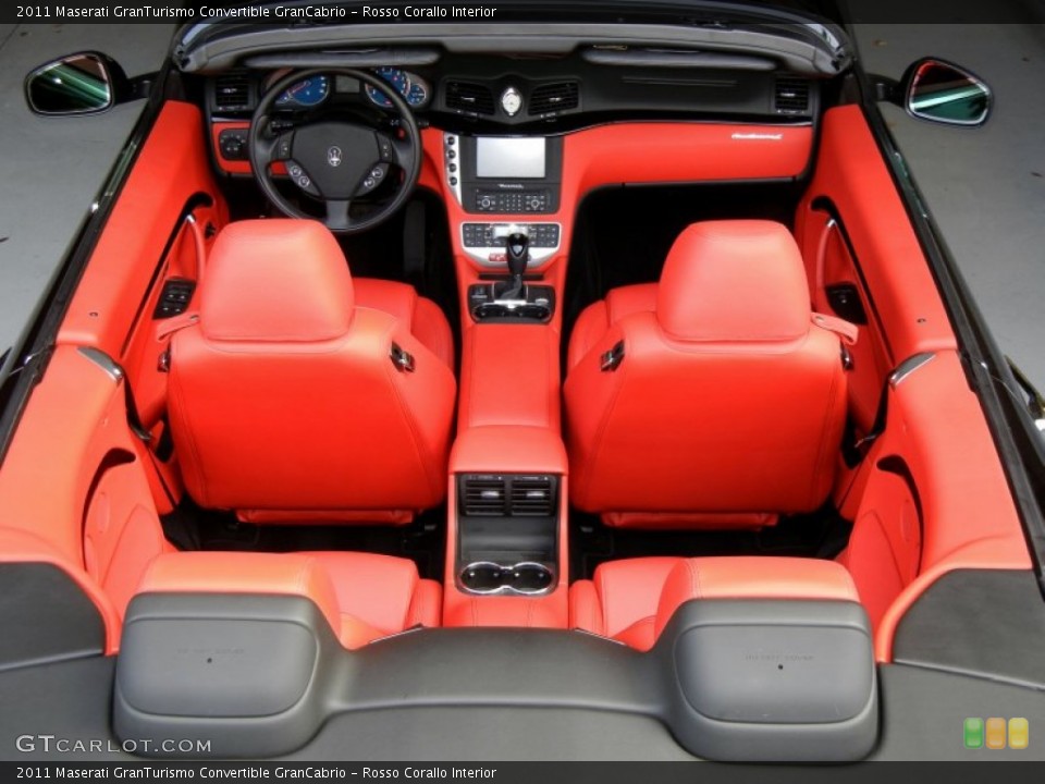 Rosso Corallo Interior Photo for the 2011 Maserati GranTurismo Convertible GranCabrio #69872546