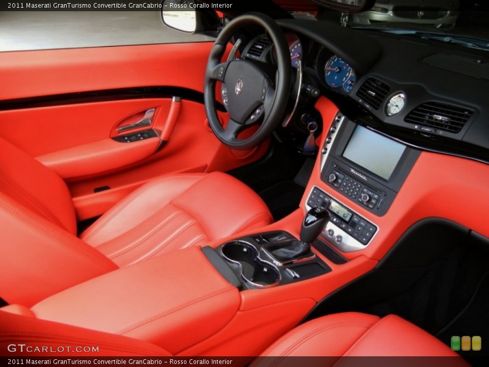 Rosso Corallo Interior Controls for the 2011 Maserati GranTurismo Convertible GranCabrio #69872596