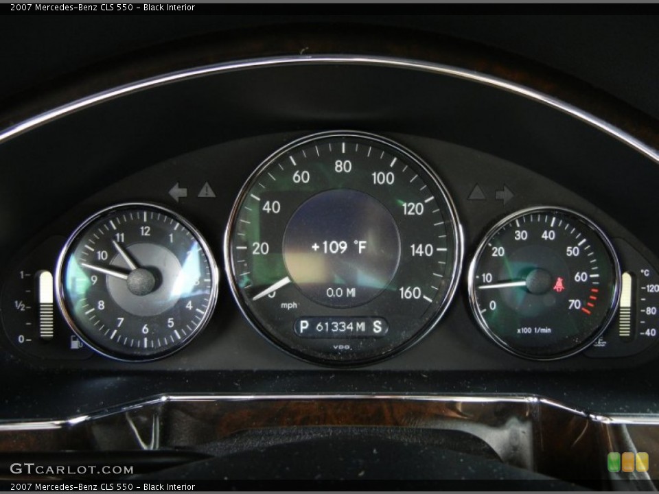 Black Interior Gauges for the 2007 Mercedes-Benz CLS 550 #69872599