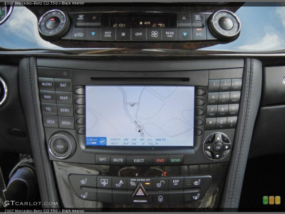 Black Interior Navigation for the 2007 Mercedes-Benz CLS 550 #69872608
