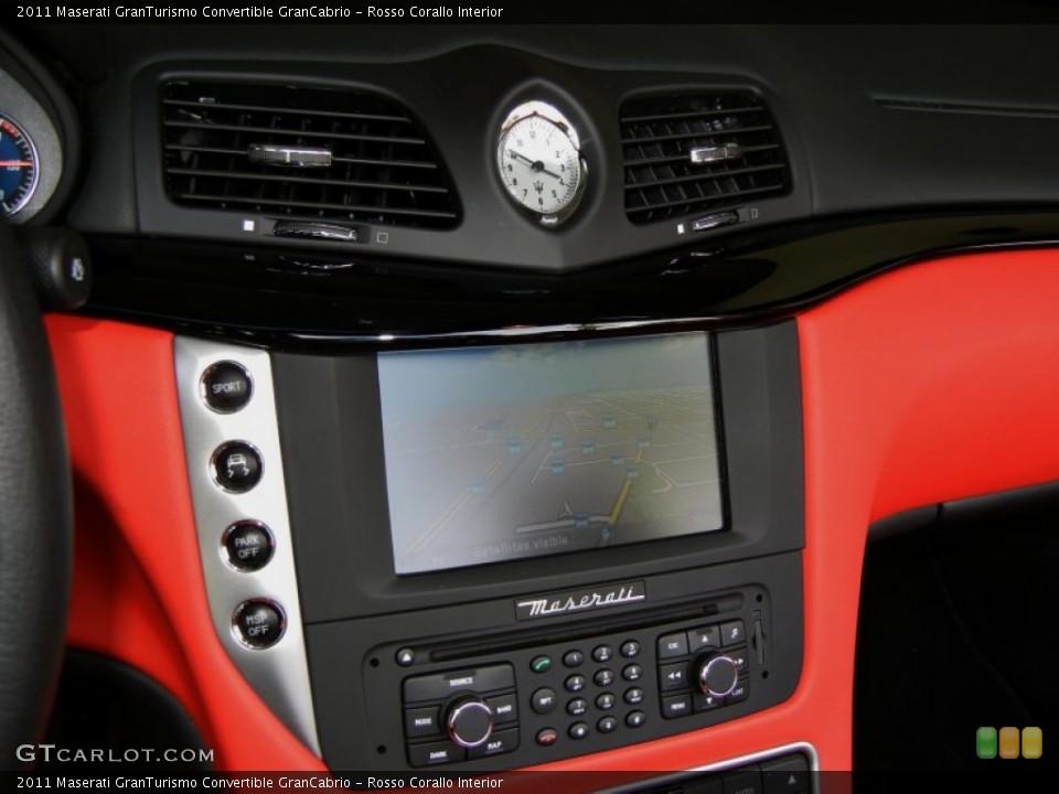 Rosso Corallo Interior Controls for the 2011 Maserati GranTurismo Convertible GranCabrio #69872630