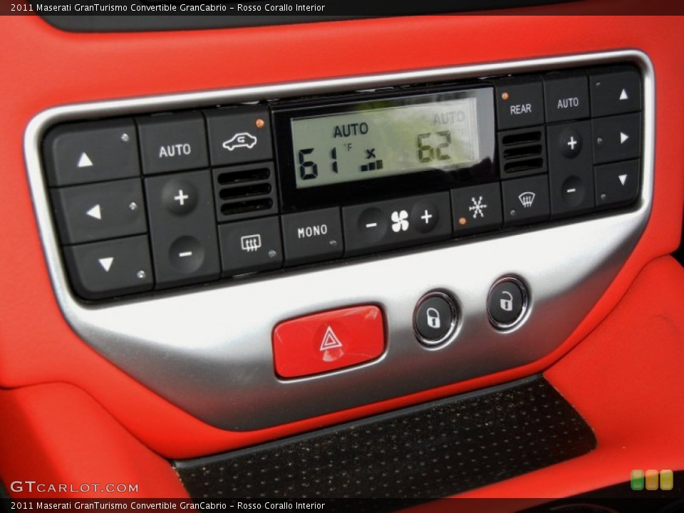 Rosso Corallo Interior Controls for the 2011 Maserati GranTurismo Convertible GranCabrio #69872638