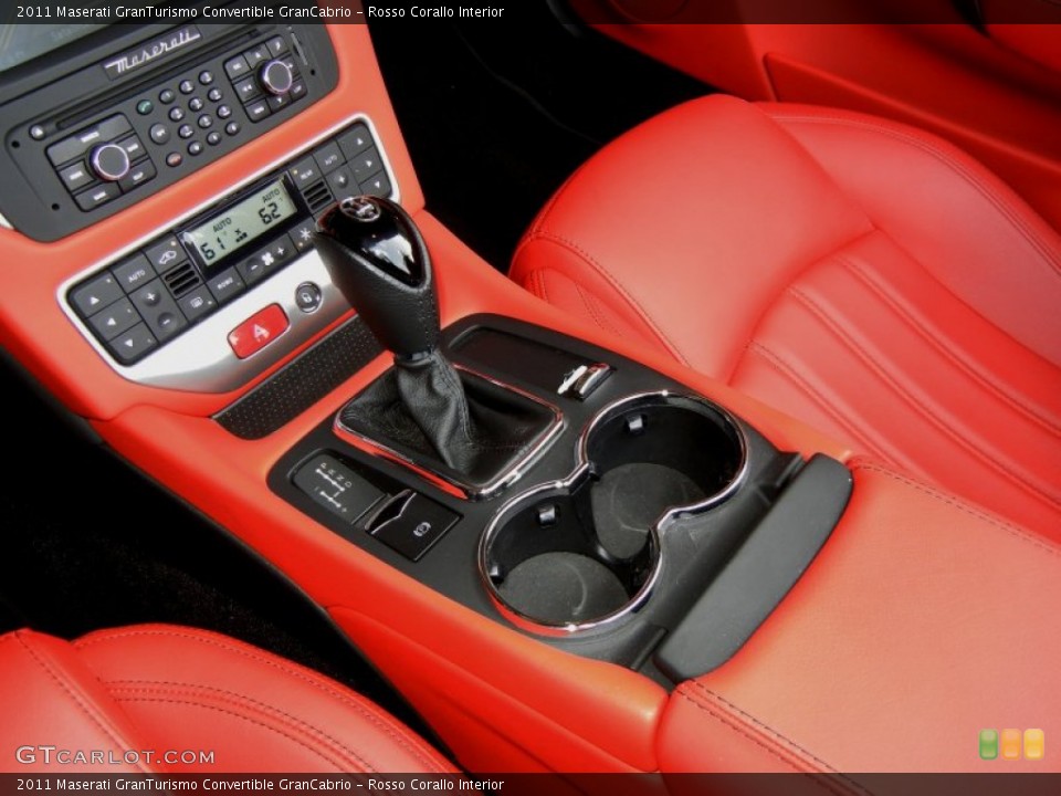 Rosso Corallo Interior Transmission for the 2011 Maserati GranTurismo Convertible GranCabrio #69872647