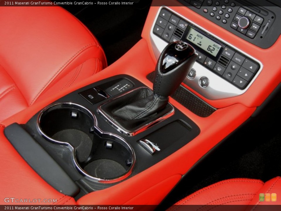 Rosso Corallo Interior Transmission for the 2011 Maserati GranTurismo Convertible GranCabrio #69872665