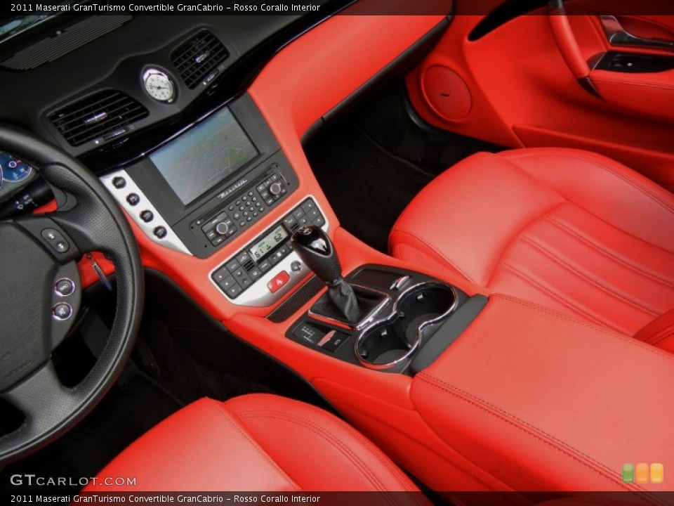 Rosso Corallo Interior Controls for the 2011 Maserati GranTurismo Convertible GranCabrio #69872674