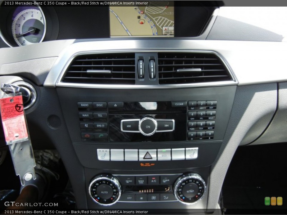 Black/Red Stitch w/DINAMICA Inserts Interior Controls for the 2013 Mercedes-Benz C 350 Coupe #69873010