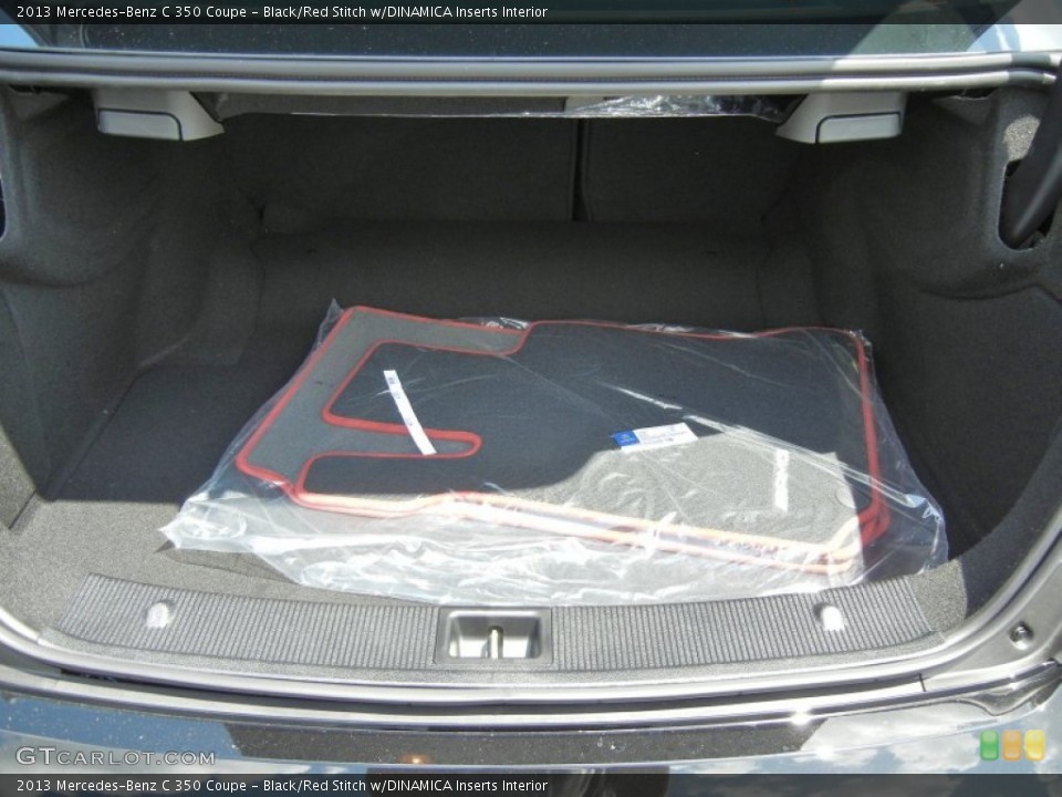 Black/Red Stitch w/DINAMICA Inserts Interior Trunk for the 2013 Mercedes-Benz C 350 Coupe #69873019
