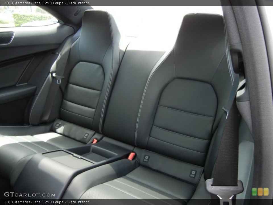 Black Interior Rear Seat for the 2013 Mercedes-Benz C 250 Coupe #69873097