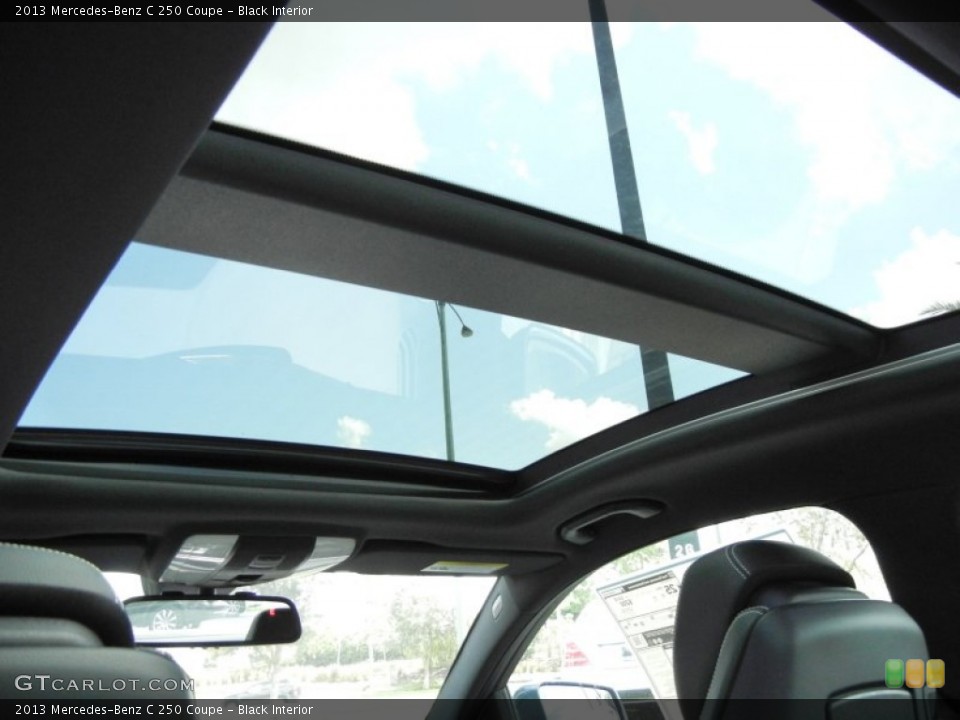 Black Interior Sunroof for the 2013 Mercedes-Benz C 250 Coupe #69873106