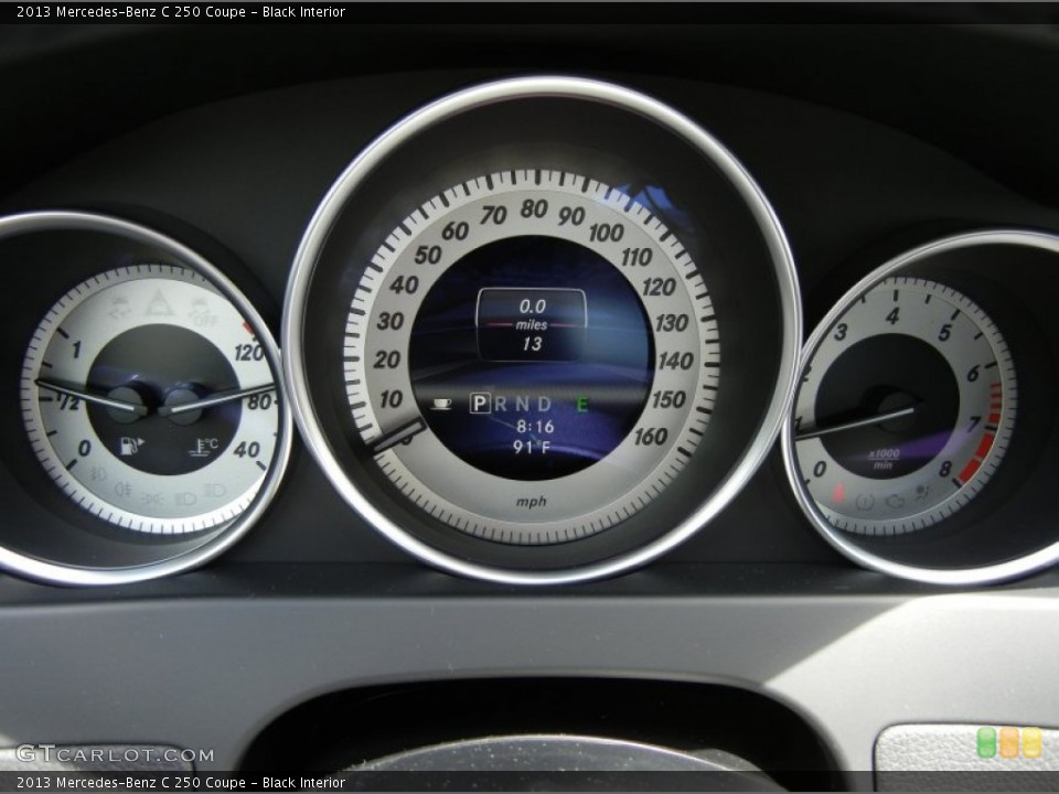 Black Interior Gauges for the 2013 Mercedes-Benz C 250 Coupe #69873121