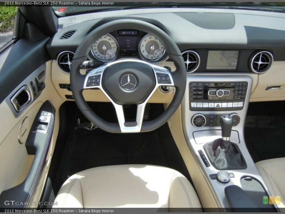 Sahara Beige Interior Dashboard for the 2013 Mercedes-Benz SLK 250 Roadster #69873223