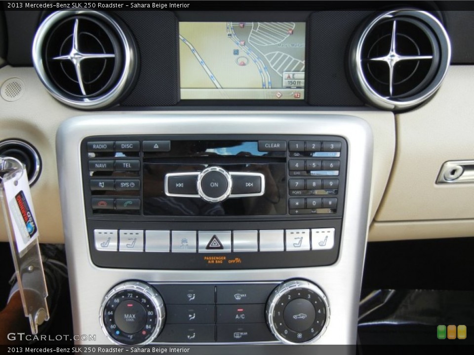 Sahara Beige Interior Controls for the 2013 Mercedes-Benz SLK 250 Roadster #69873241