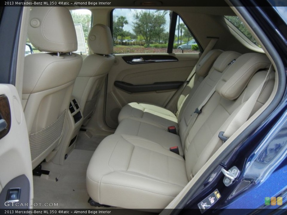 Almond Beige Interior Rear Seat for the 2013 Mercedes-Benz ML 350 4Matic #69873442