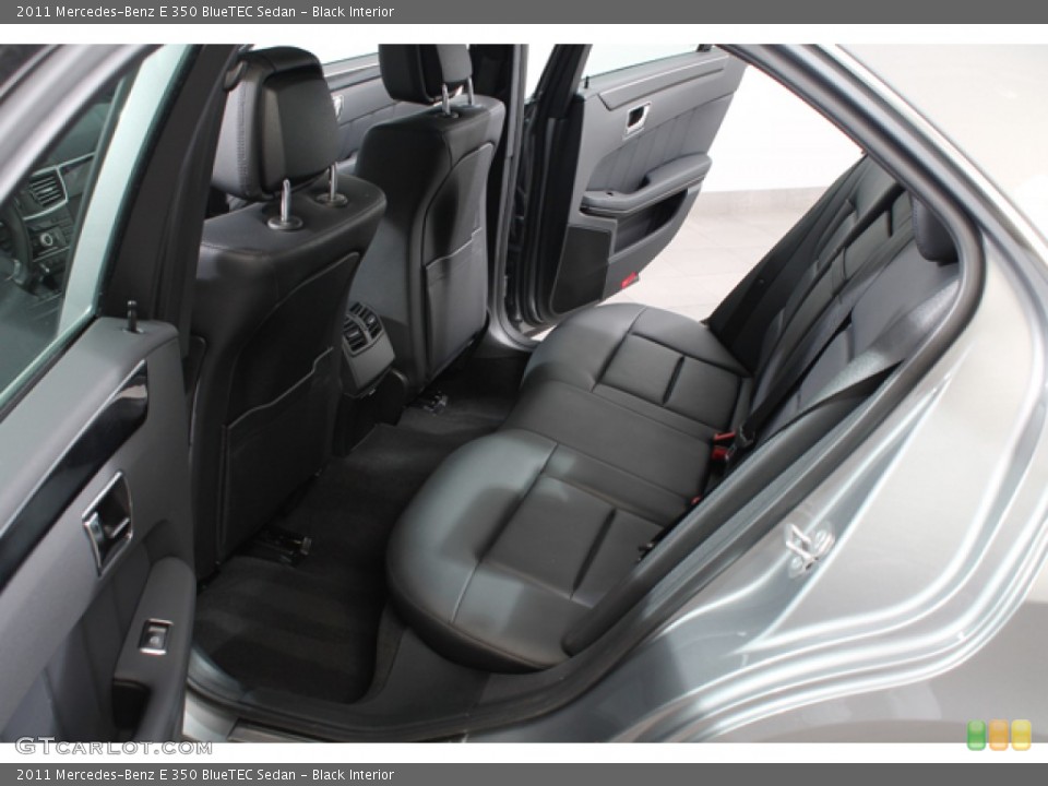 Black Interior Rear Seat for the 2011 Mercedes-Benz E 350 BlueTEC Sedan #69875137