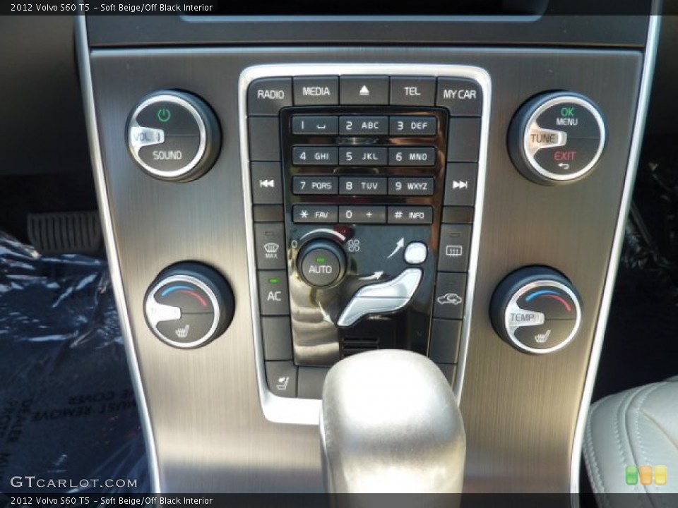 Soft Beige/Off Black Interior Controls for the 2012 Volvo S60 T5 #69876739