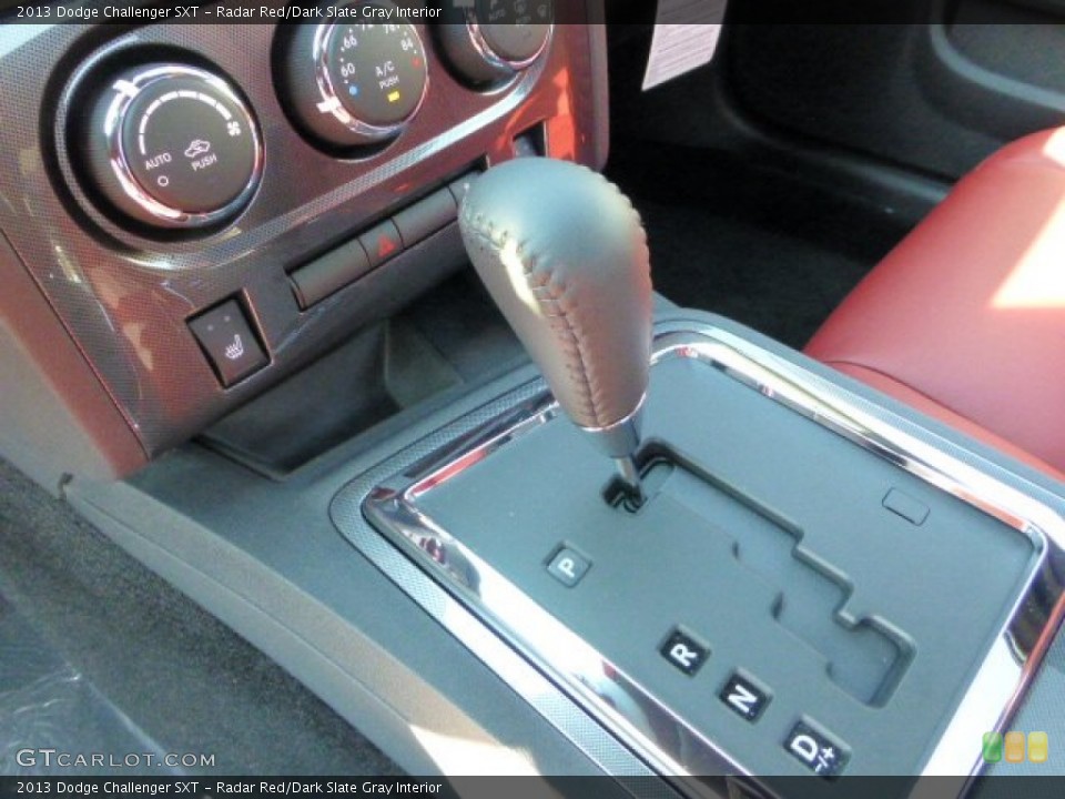 Radar Red/Dark Slate Gray Interior Transmission for the 2013 Dodge Challenger SXT #69877765