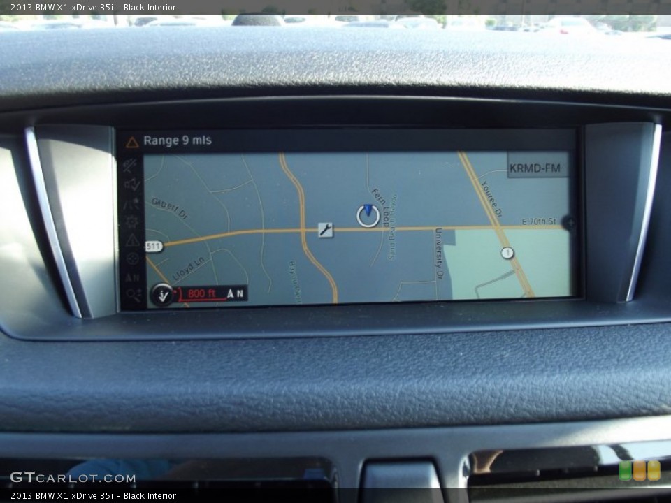 Black Interior Navigation for the 2013 BMW X1 xDrive 35i #69880174