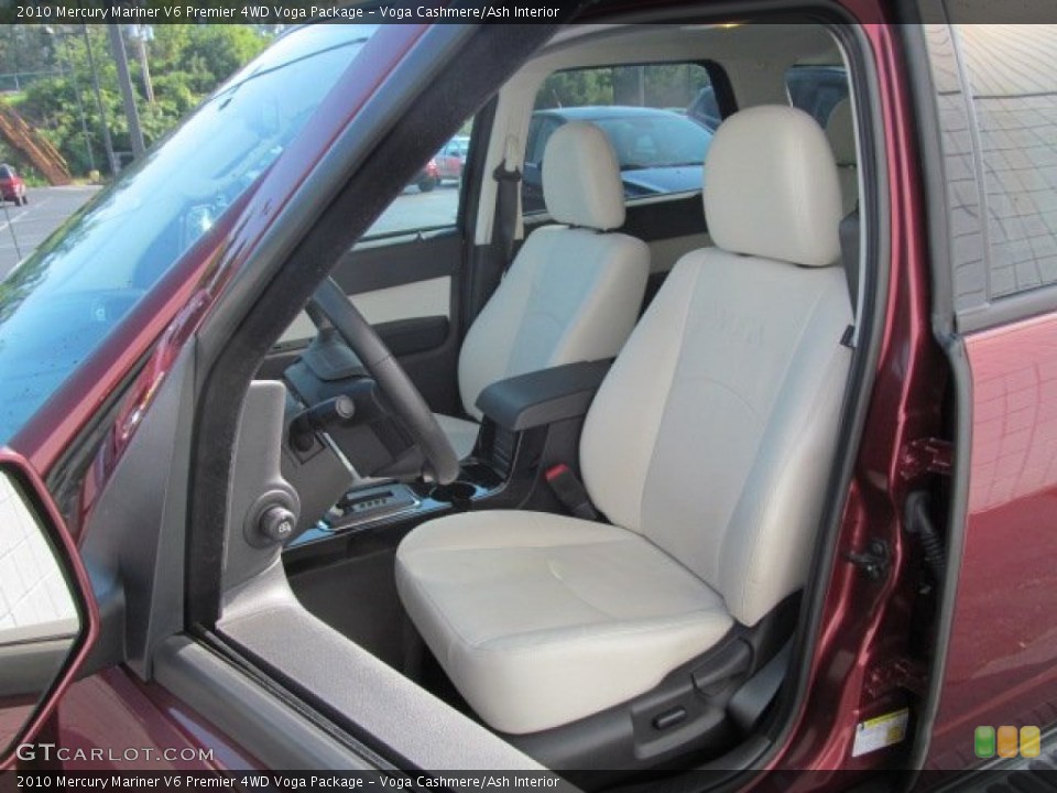 Voga Cashmere/Ash Interior Front Seat for the 2010 Mercury Mariner V6 Premier 4WD Voga Package #69880291