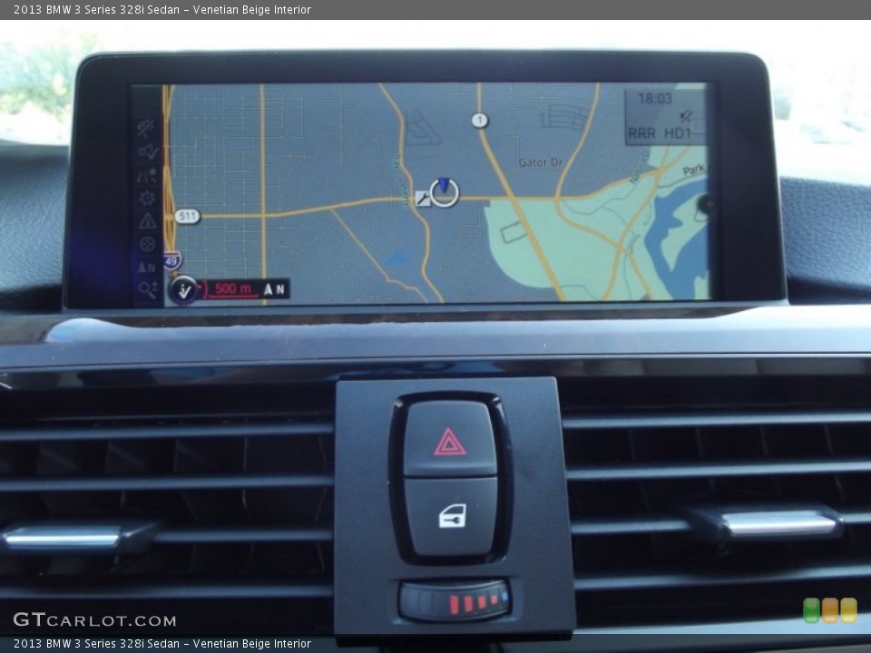 Venetian Beige Interior Navigation for the 2013 BMW 3 Series 328i Sedan #69880309