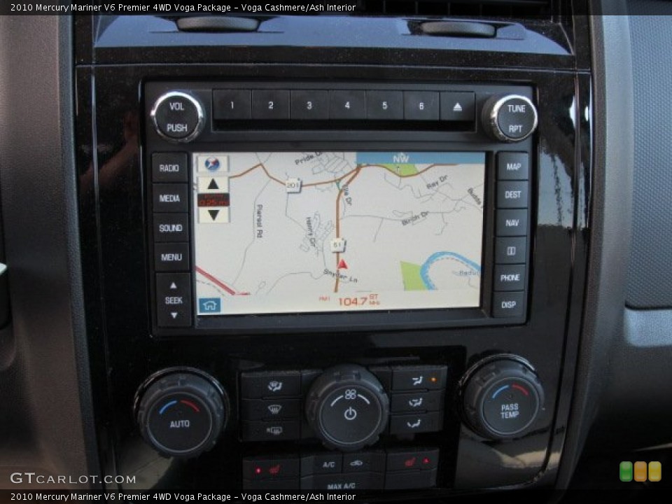 Voga Cashmere/Ash Interior Navigation for the 2010 Mercury Mariner V6 Premier 4WD Voga Package #69880345