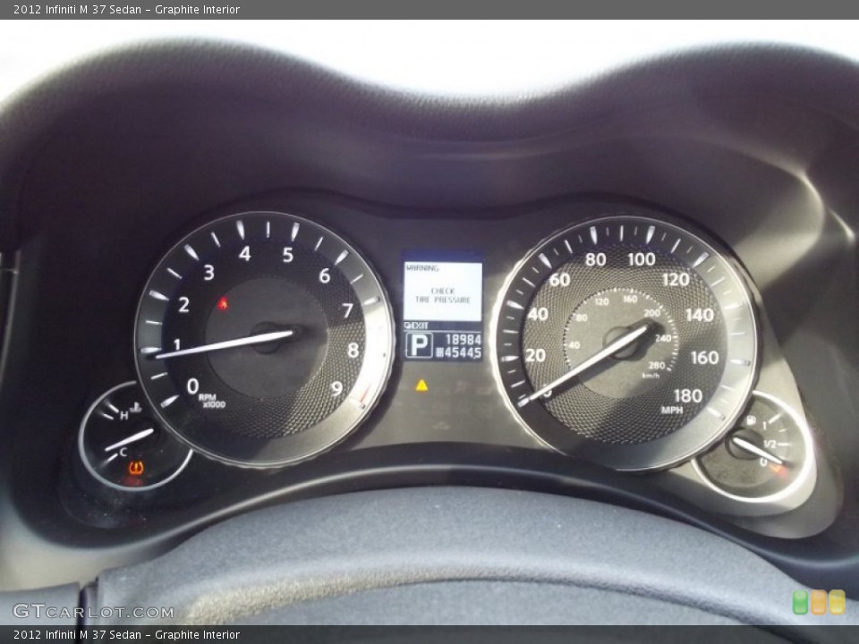Graphite Interior Gauges for the 2012 Infiniti M 37 Sedan #69880759