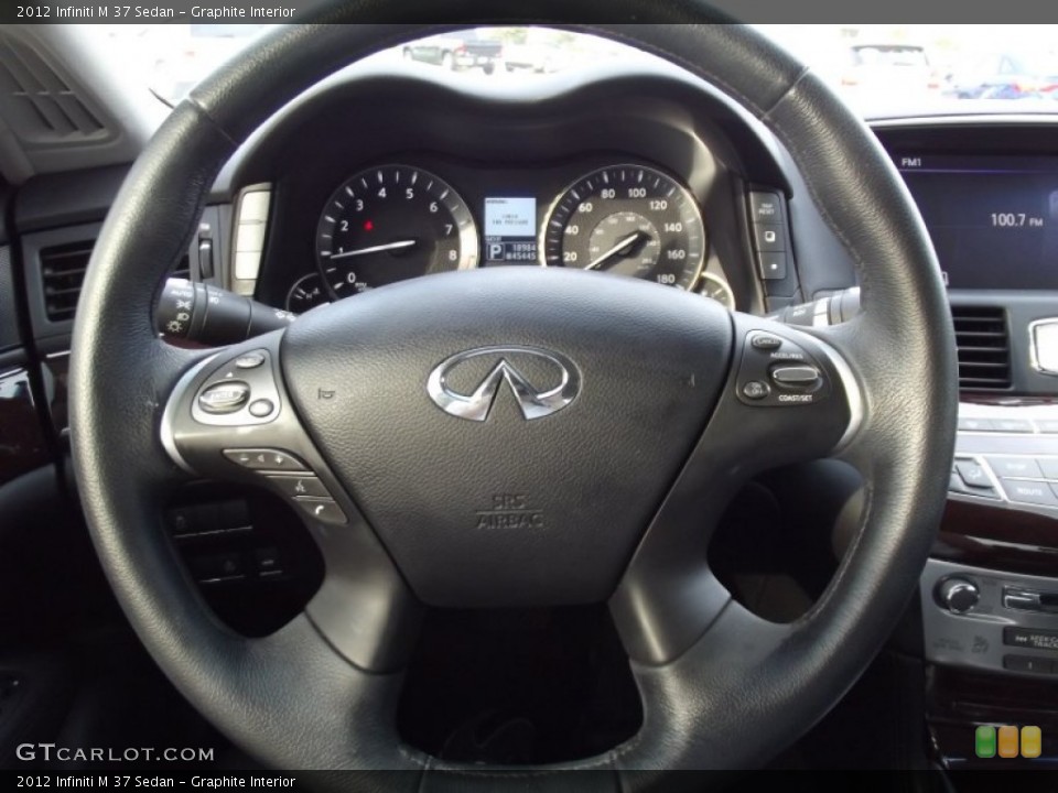 Graphite Interior Steering Wheel for the 2012 Infiniti M 37 Sedan #69880768