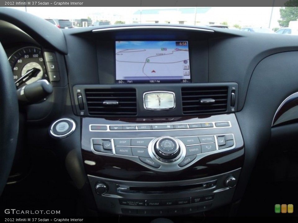 Graphite Interior Controls for the 2012 Infiniti M 37 Sedan #69880777
