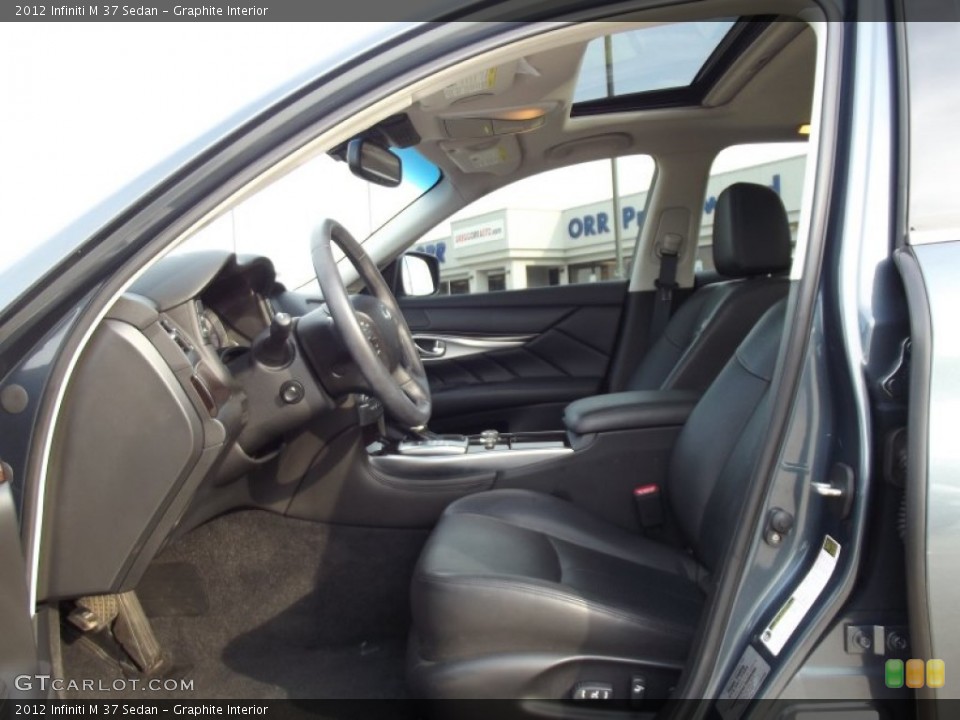 Graphite Interior Front Seat for the 2012 Infiniti M 37 Sedan #69880797