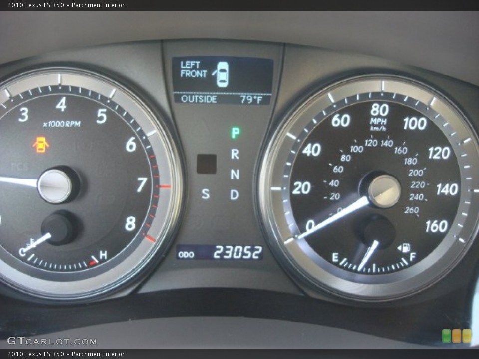 Parchment Interior Gauges for the 2010 Lexus ES 350 #69881890