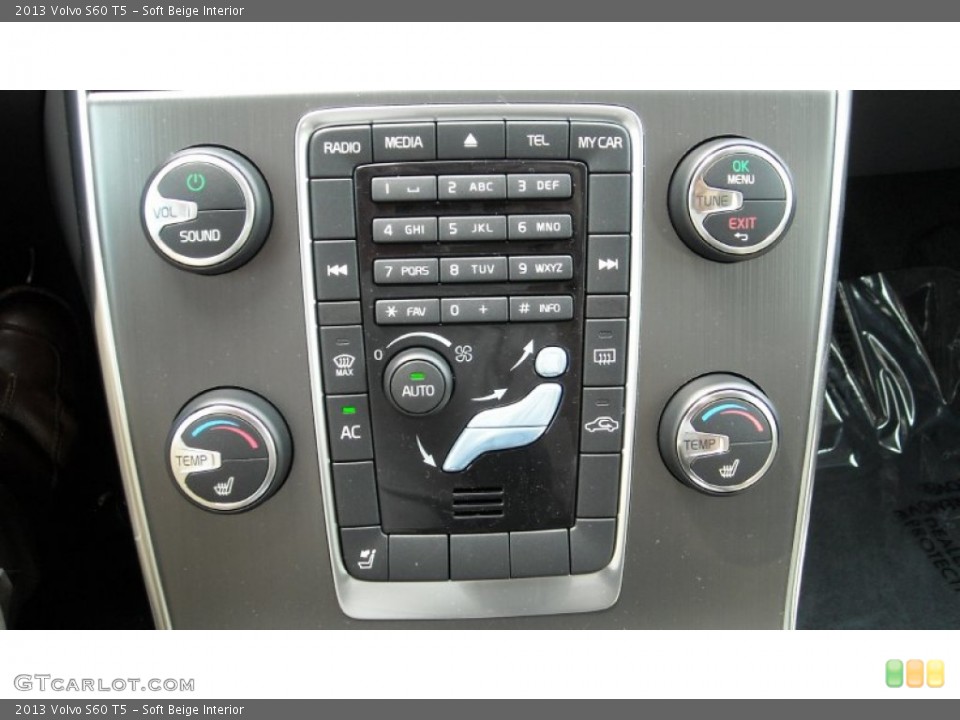 Soft Beige Interior Controls for the 2013 Volvo S60 T5 #69882859