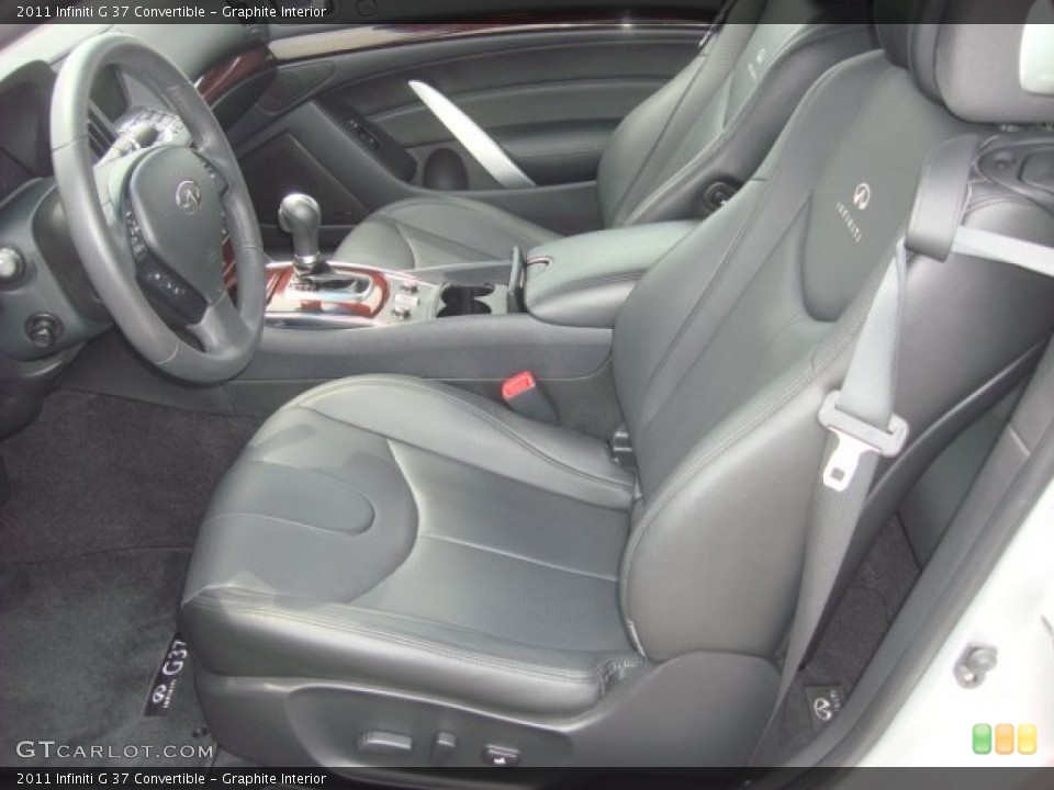 Graphite Interior Front Seat for the 2011 Infiniti G 37 Convertible #69882954