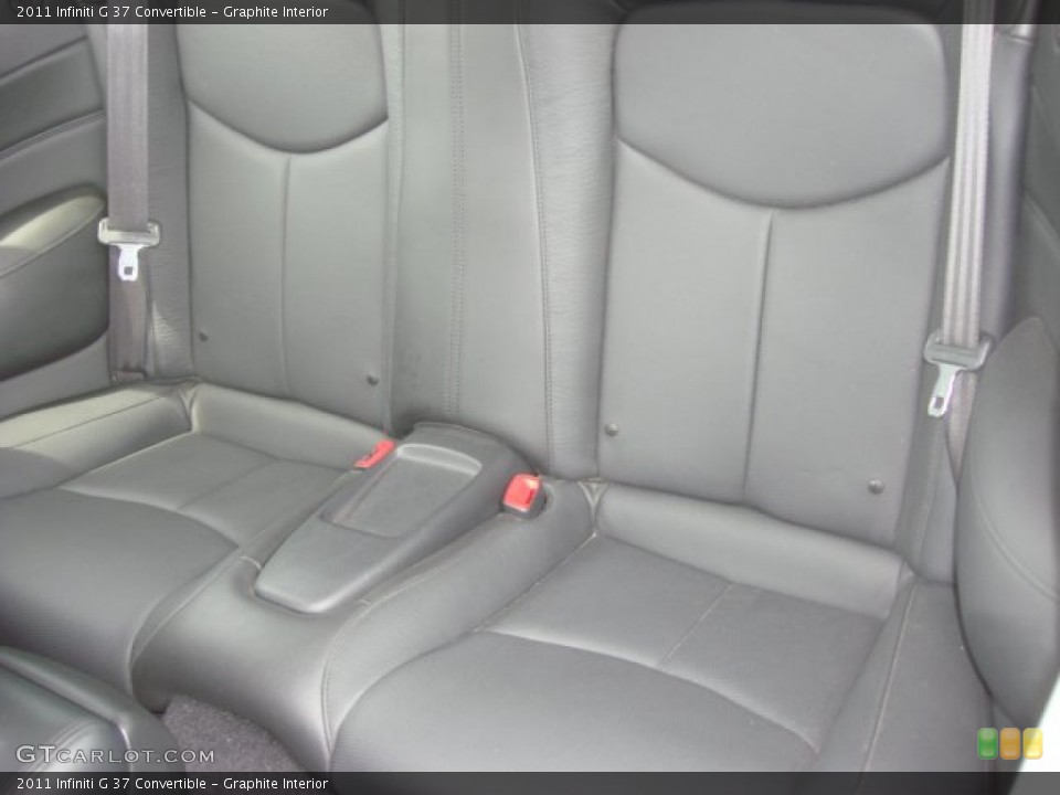 Graphite Interior Rear Seat for the 2011 Infiniti G 37 Convertible #69882961