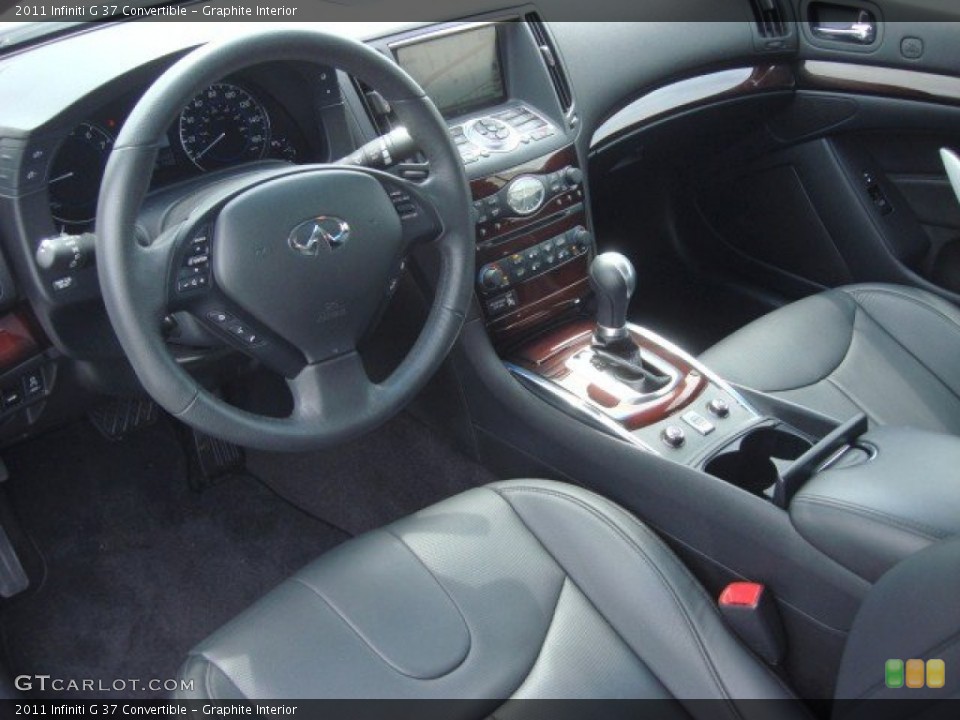 Graphite Interior Prime Interior for the 2011 Infiniti G 37 Convertible #69882970