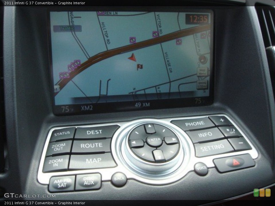 Graphite Interior Navigation for the 2011 Infiniti G 37 Convertible #69882994