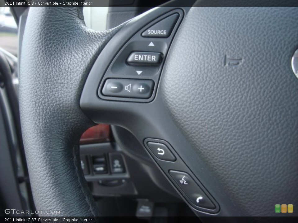 Graphite Interior Controls for the 2011 Infiniti G 37 Convertible #69883048