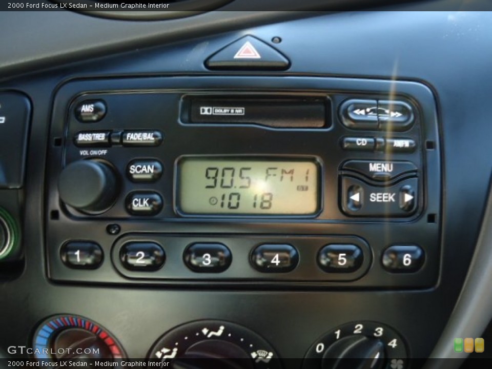 Medium Graphite Interior Audio System for the 2000 Ford Focus LX Sedan #69887398