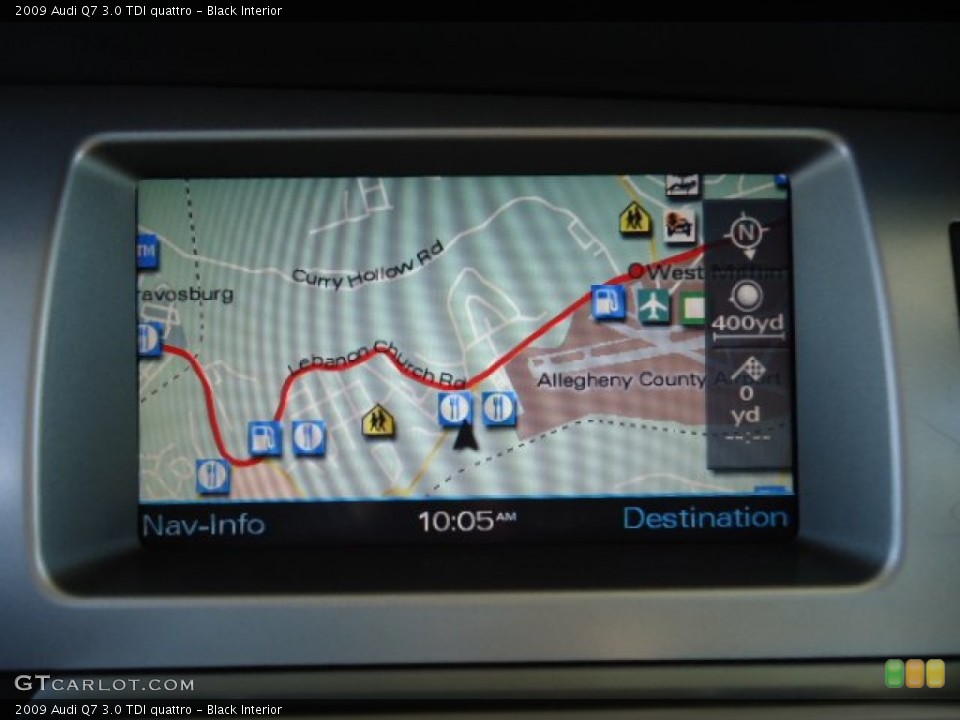 Black Interior Navigation for the 2009 Audi Q7 3.0 TDI quattro #69887554