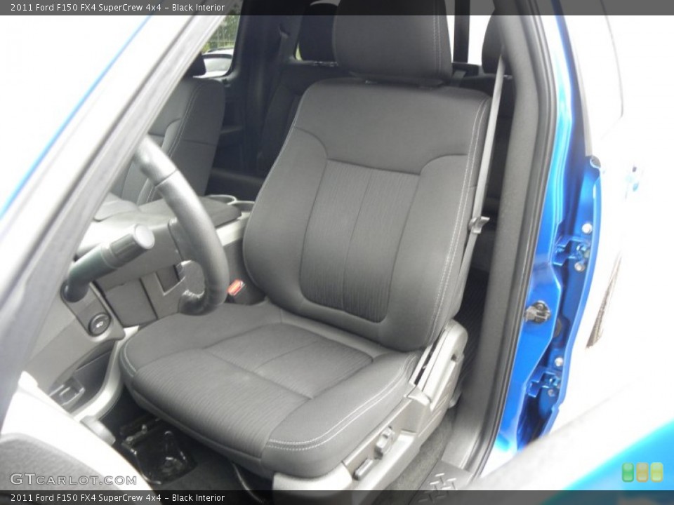Black Interior Front Seat for the 2011 Ford F150 FX4 SuperCrew 4x4 #69889717
