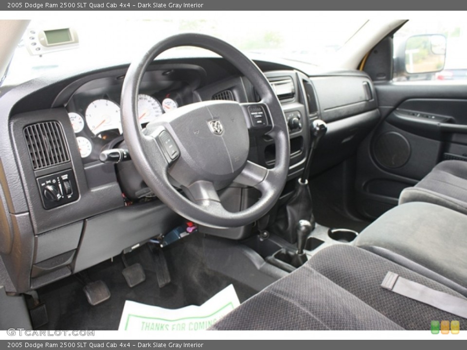 Dark Slate Gray Interior Dashboard for the 2005 Dodge Ram 2500 SLT Quad Cab 4x4 #69891241