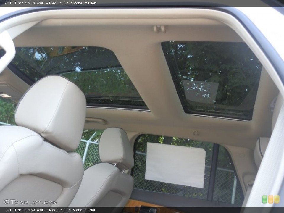 Medium Light Stone Interior Sunroof for the 2013 Lincoln MKX AWD #69892894